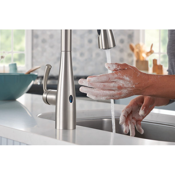 Moen Essie Touchless 1Handle PullDown Sprayer Kitchen Faucet With